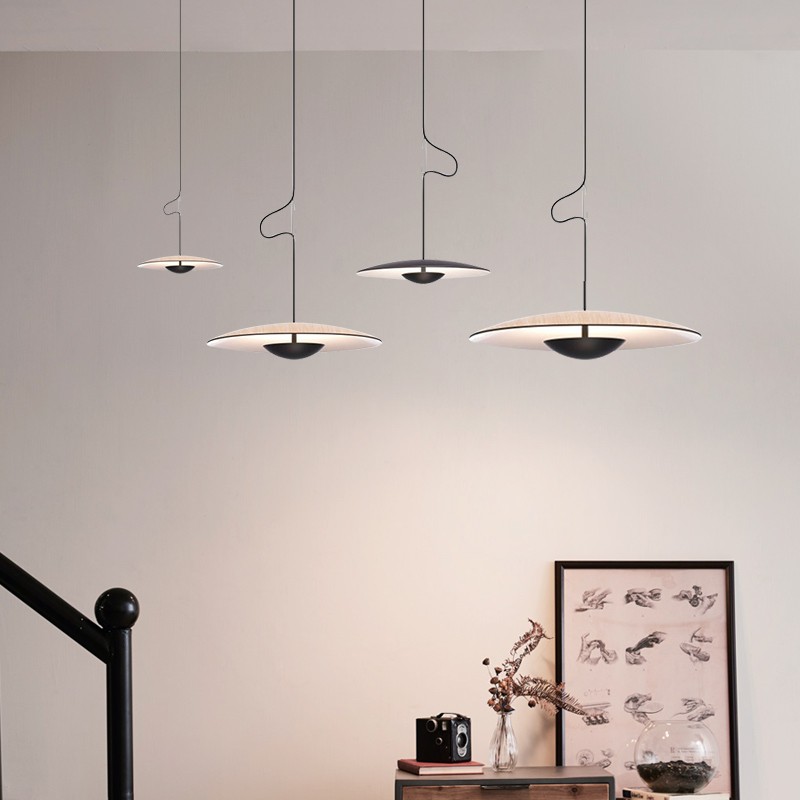 Indoor Ginger LED Suspension Lamp Above The Dining Table