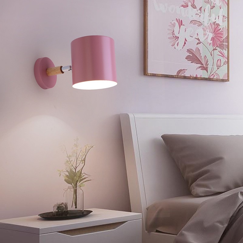 Nordic Macaron Cylinder Rotatable Wall Lamp S42