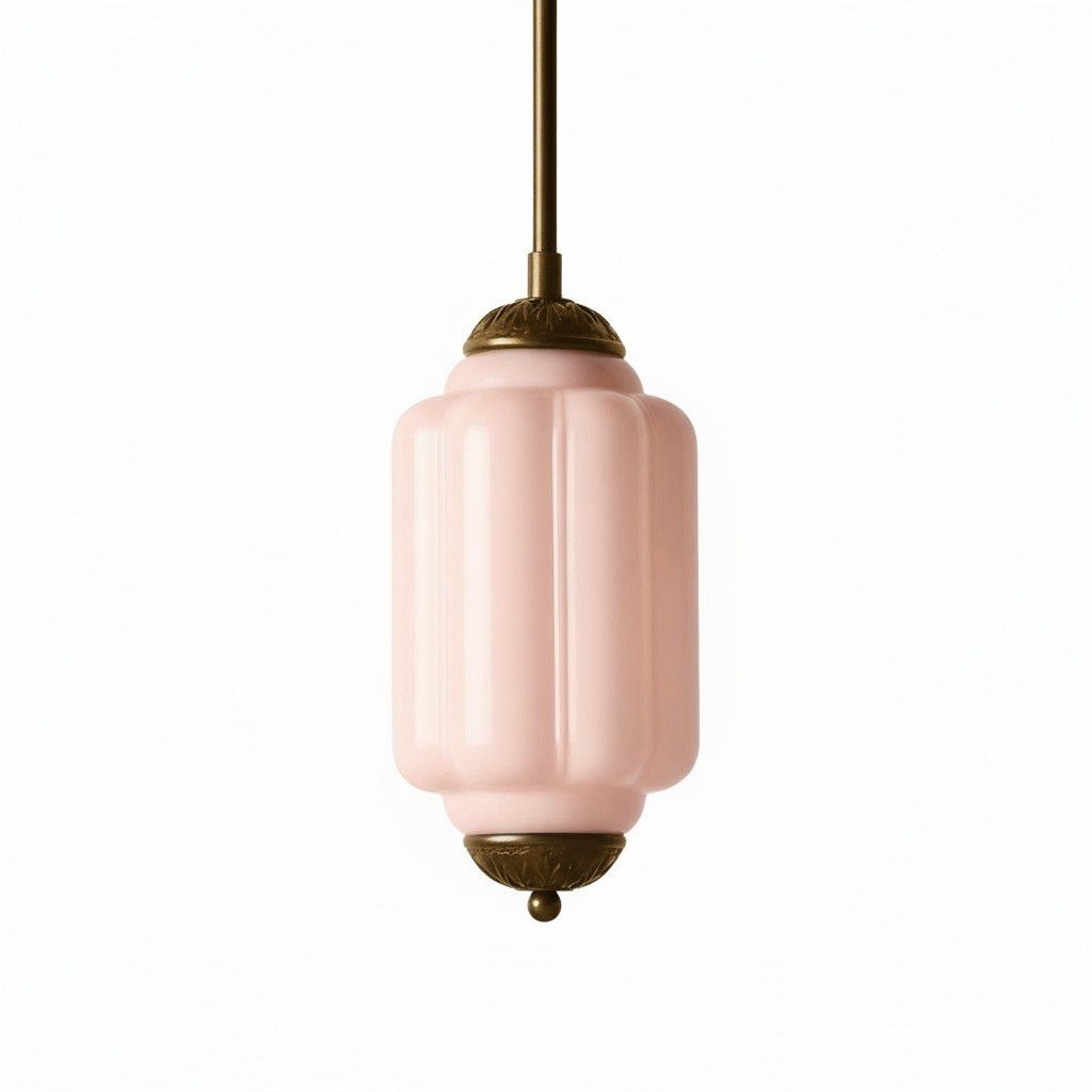 Eloise Vintage Glass Chandelier - Milk Glass Home Accent T289