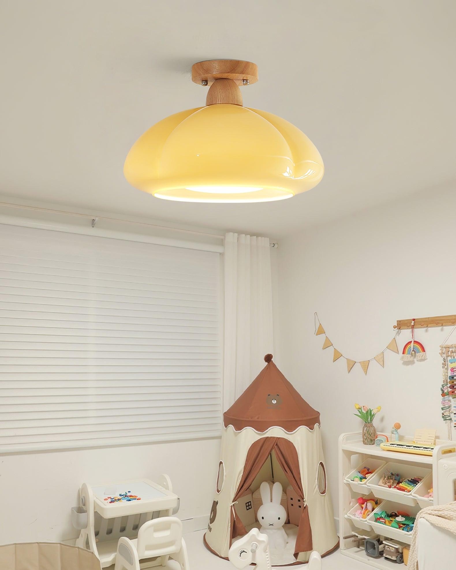 Pumpkin Glass Pendant Light For Kitchen M273