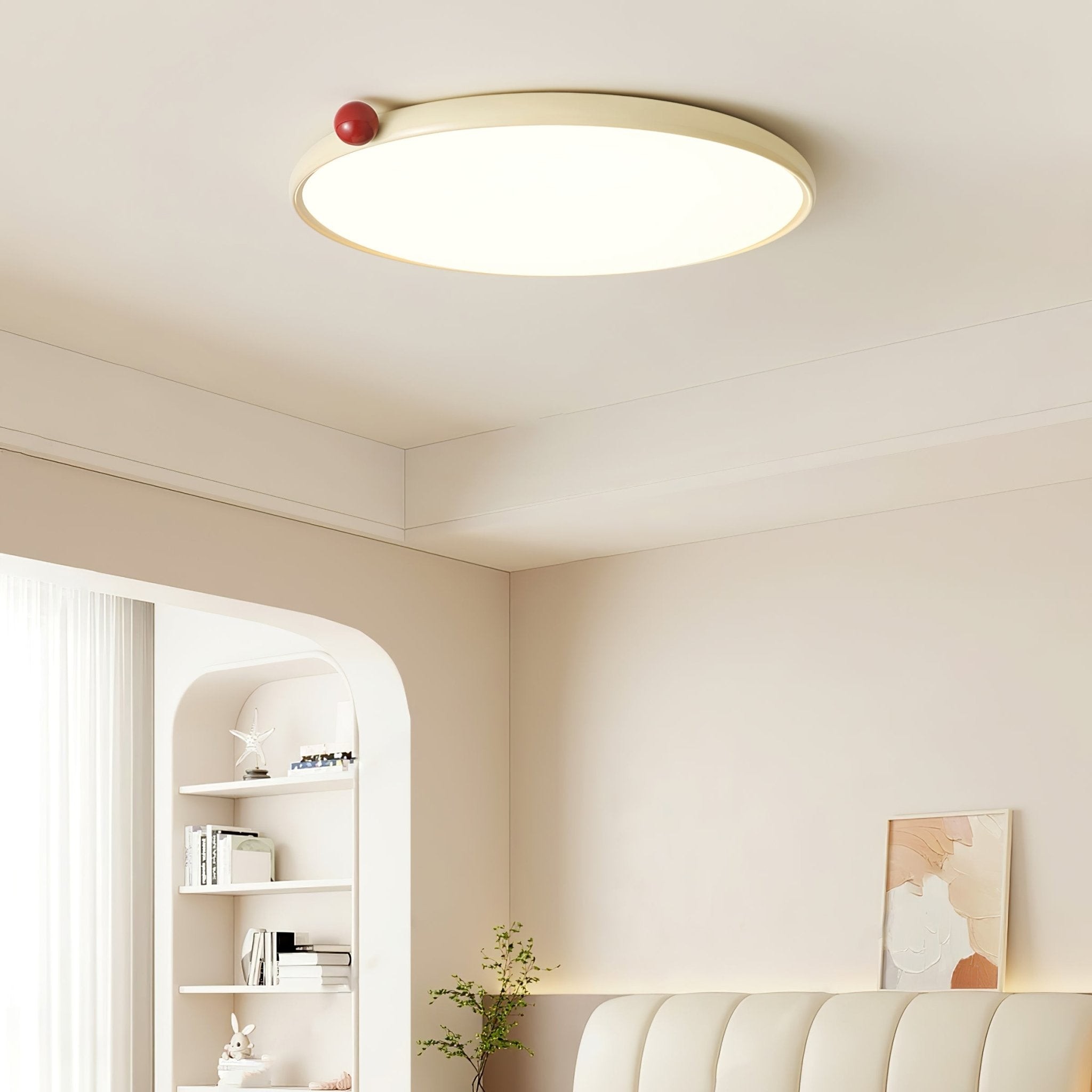 Minimalist Disc Cream Style Ultra-thin Ceiling Lamp M543
