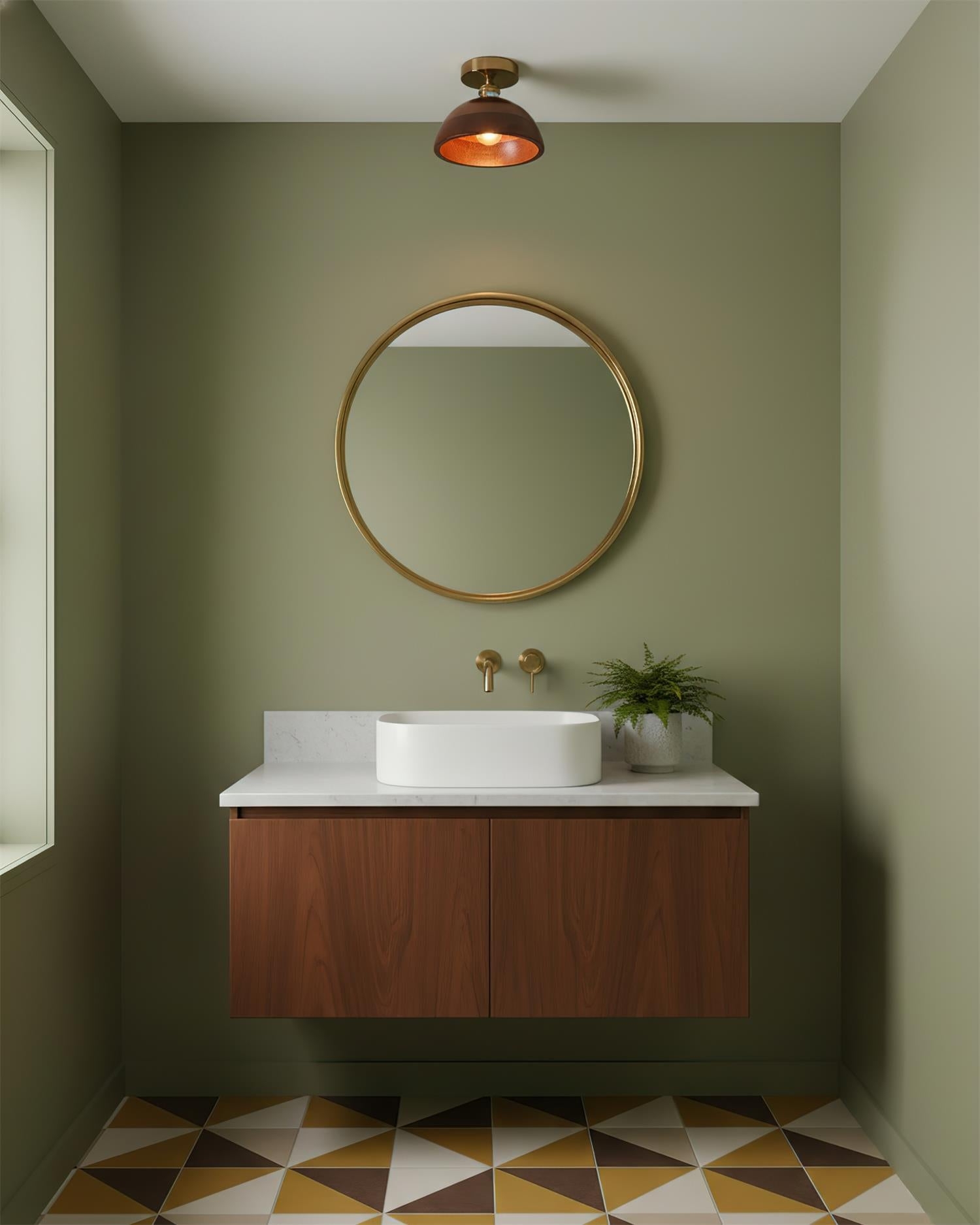 Collar Wood Ceiling Lamp D235