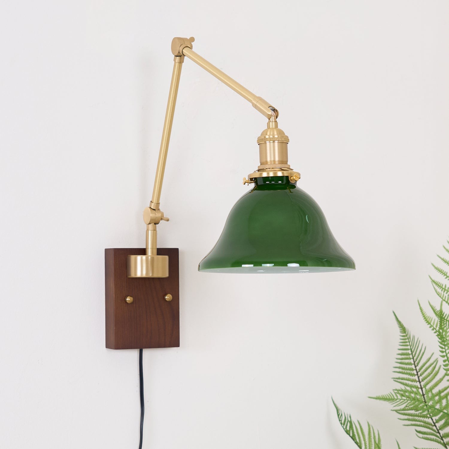 Banker Swing Arm Plug In Wall Light M289