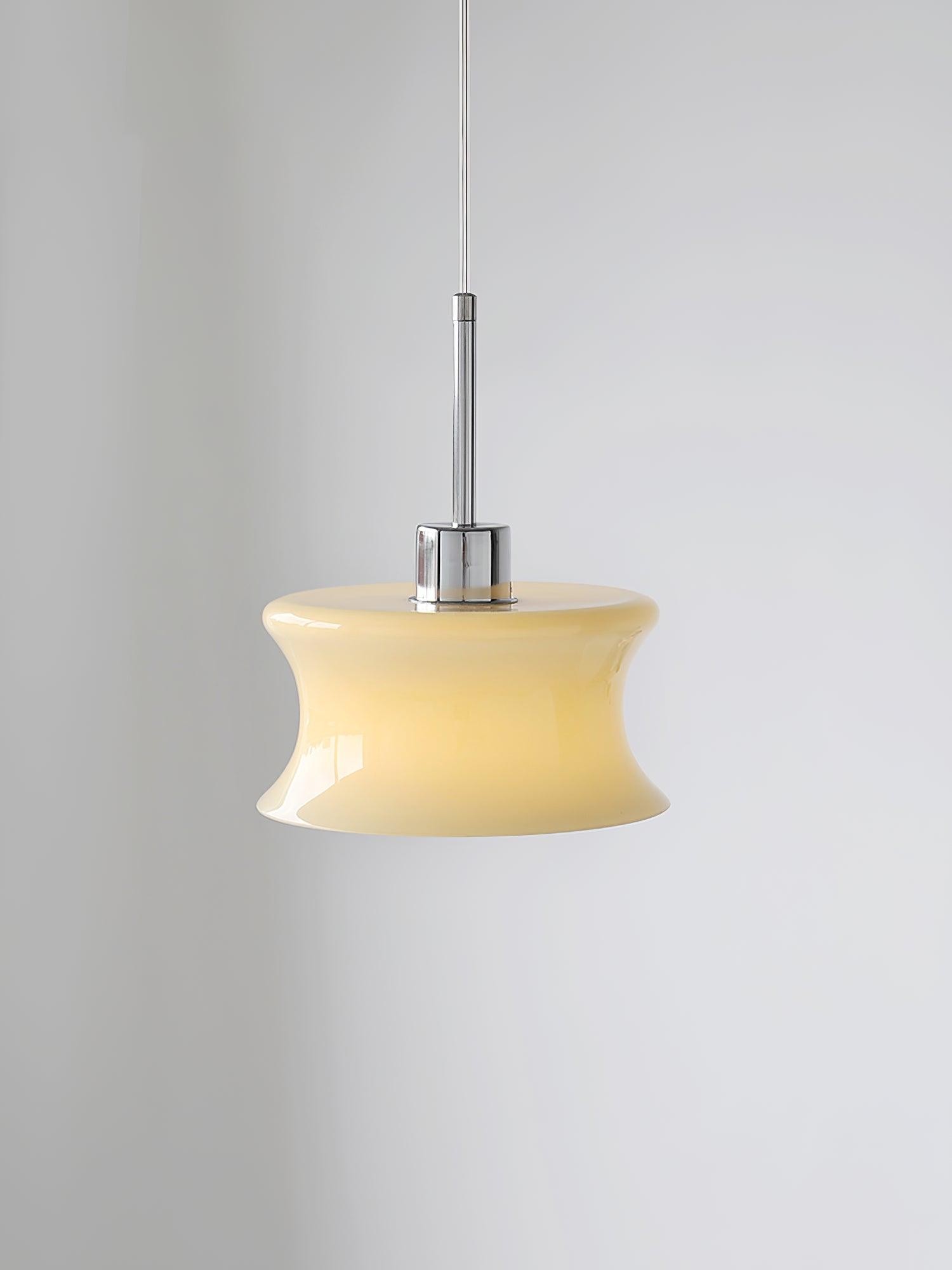 French Vintage Glass Window Pendant Lamp M496