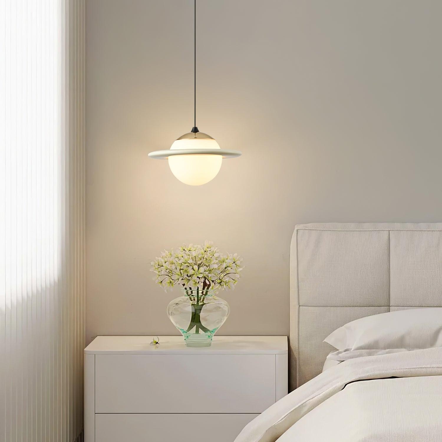 Romantic Saturn Planet Pendant Lamp for Bedroom M519