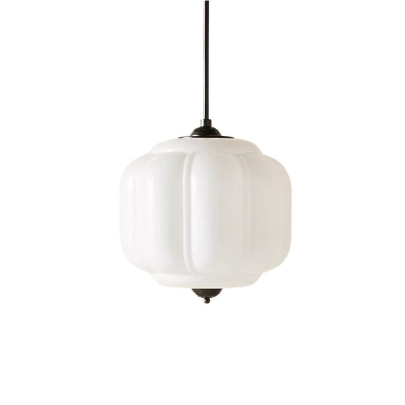 Vintage Cream Glass Pendant Light – Eloise Retro Chandelier S195