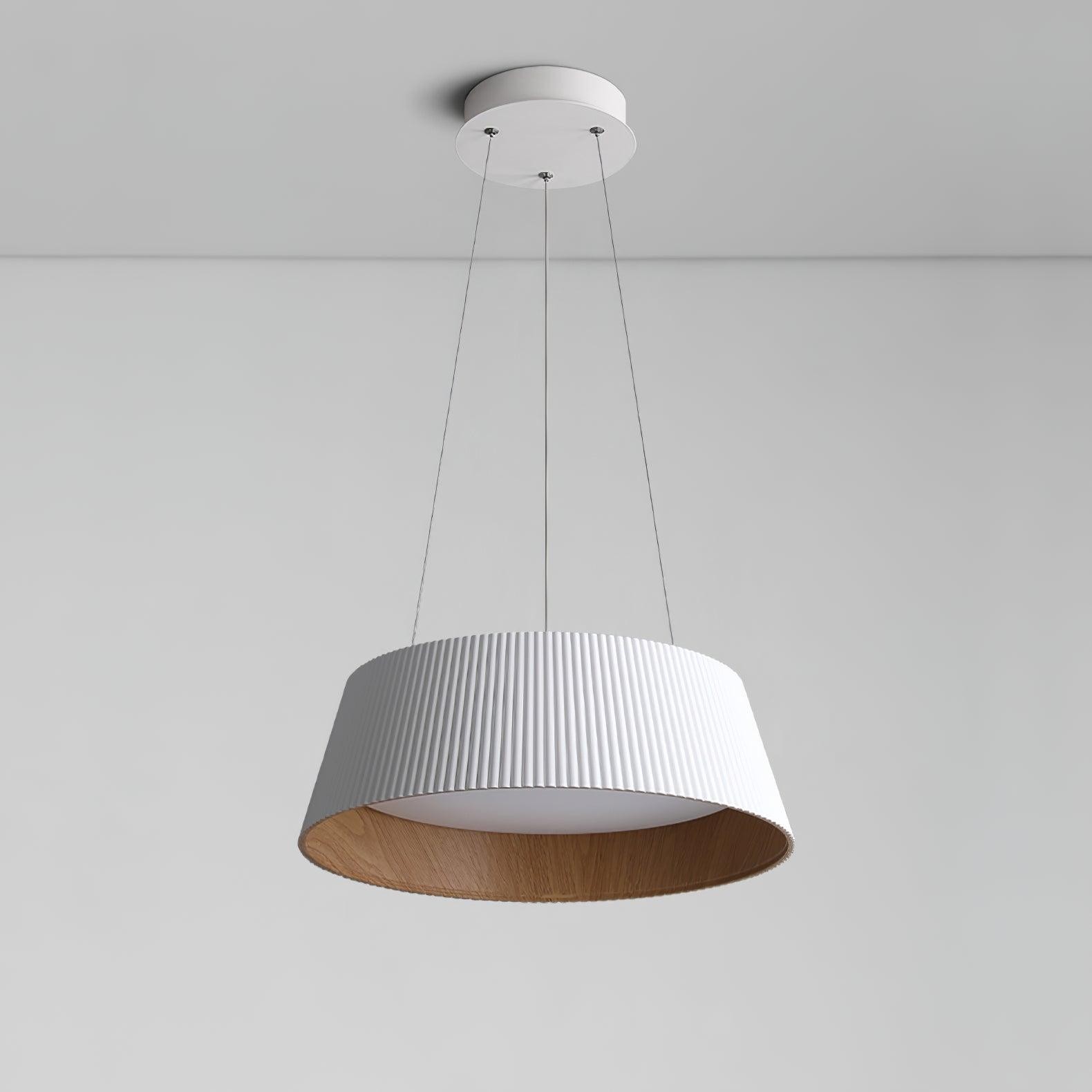 Minimalist Corrugated Lampshade Bedroom Pendant Lamp M389