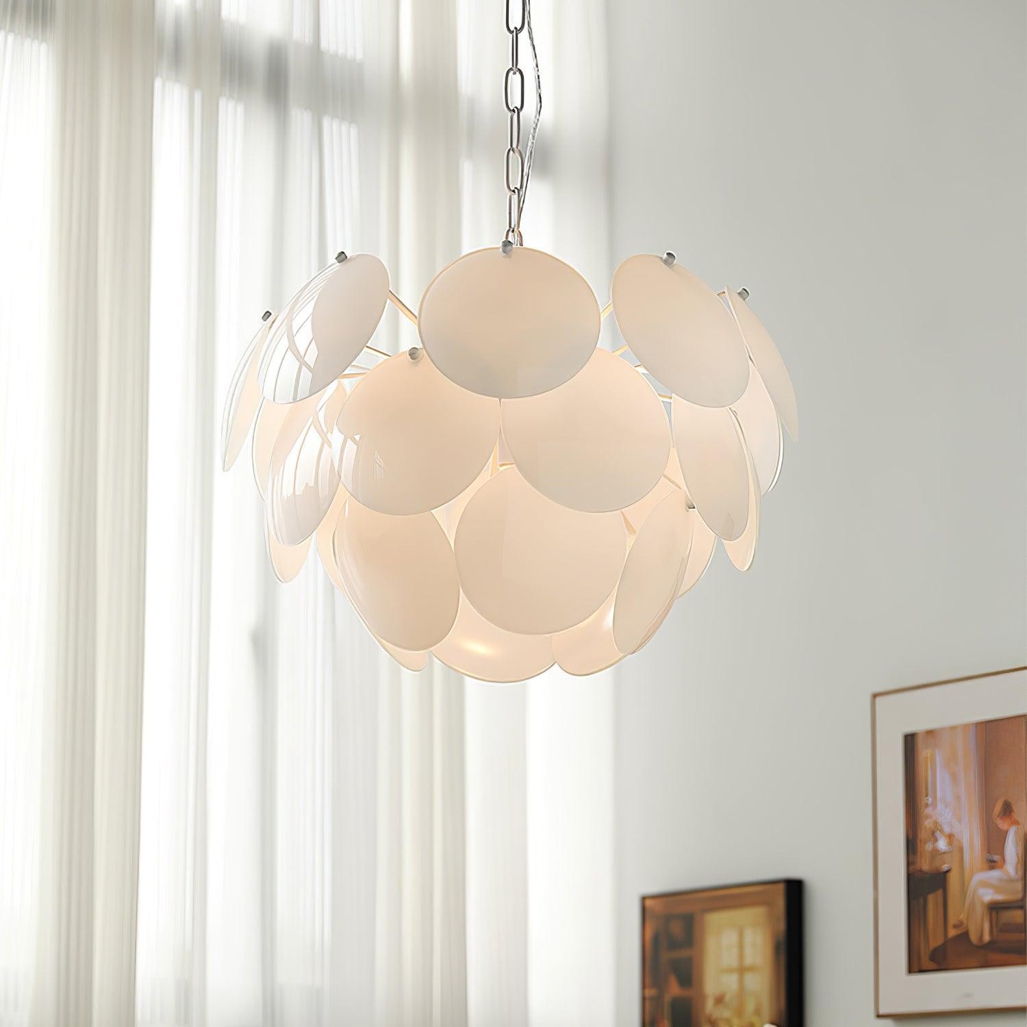 Luxury Fashion Luminous Petal Glass Chandelier M54