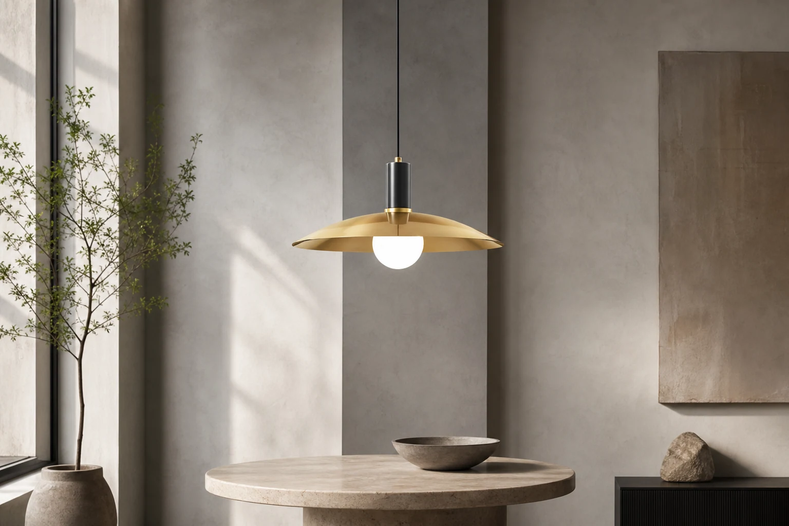 Mosiężna lampa wisząca D361 w stylu lifestylowym