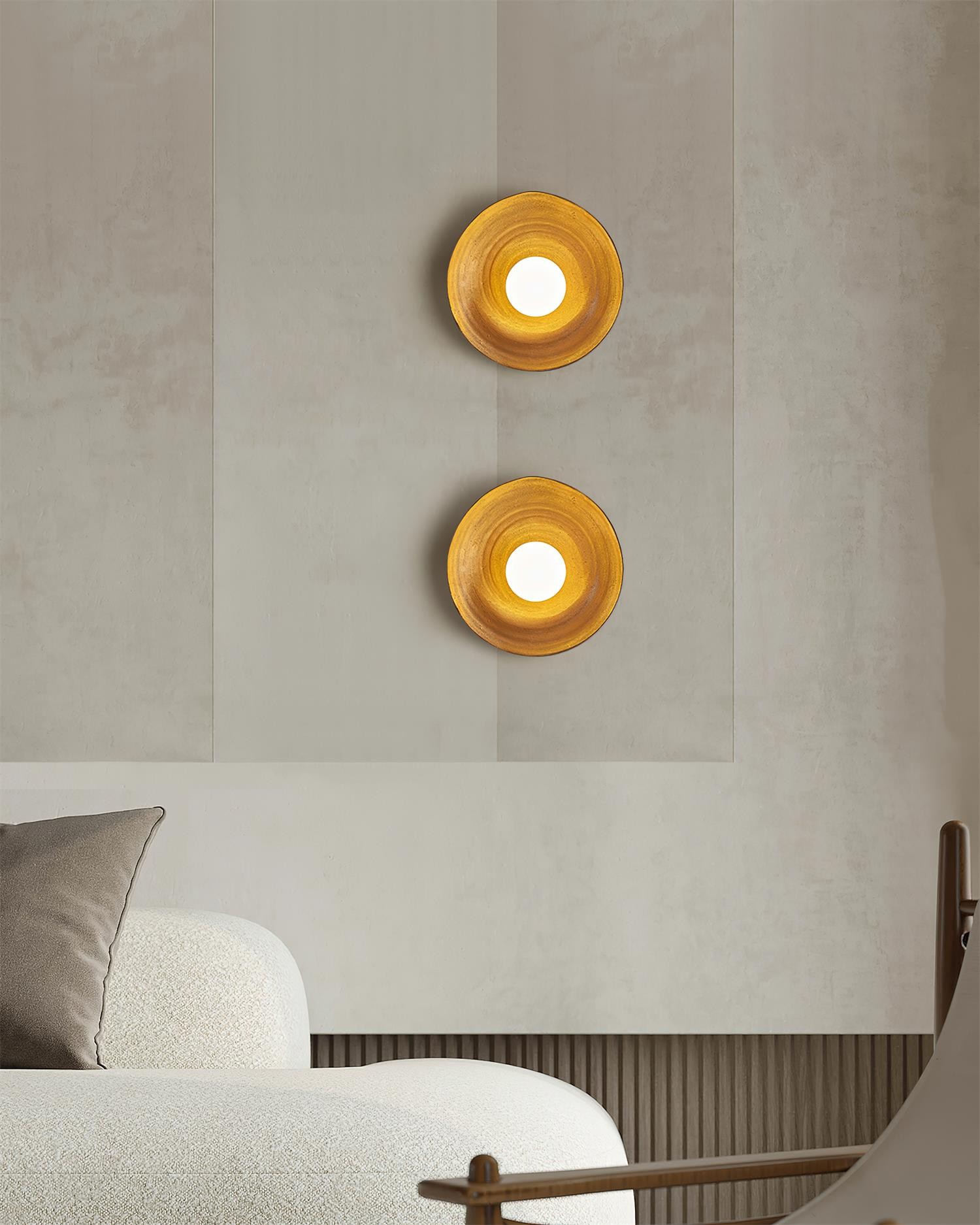 Retro Irregular Round Wall Lamp M205