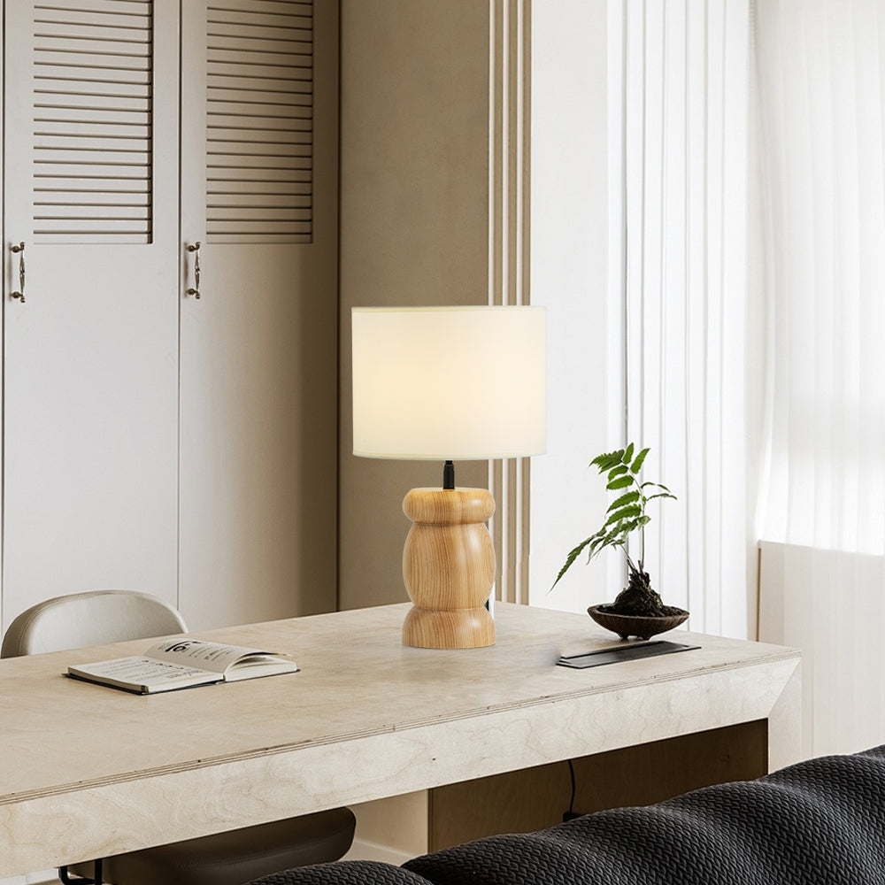 Pebble Wood Table Lamp D447
