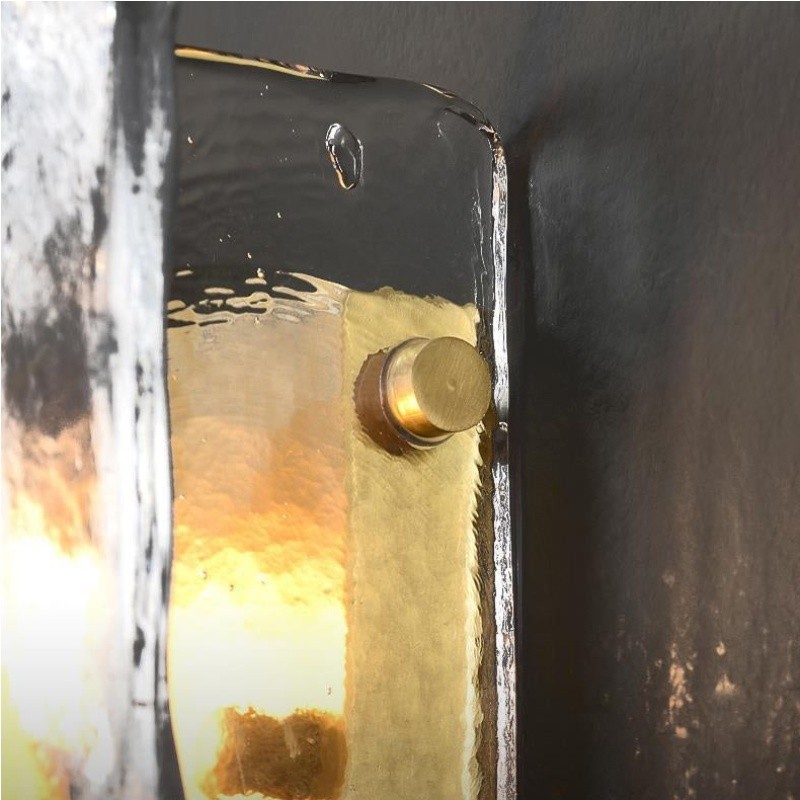 Lumiridge Modern Wall Light - Minimalist Design Metal Glass Fixture for Living Room T572