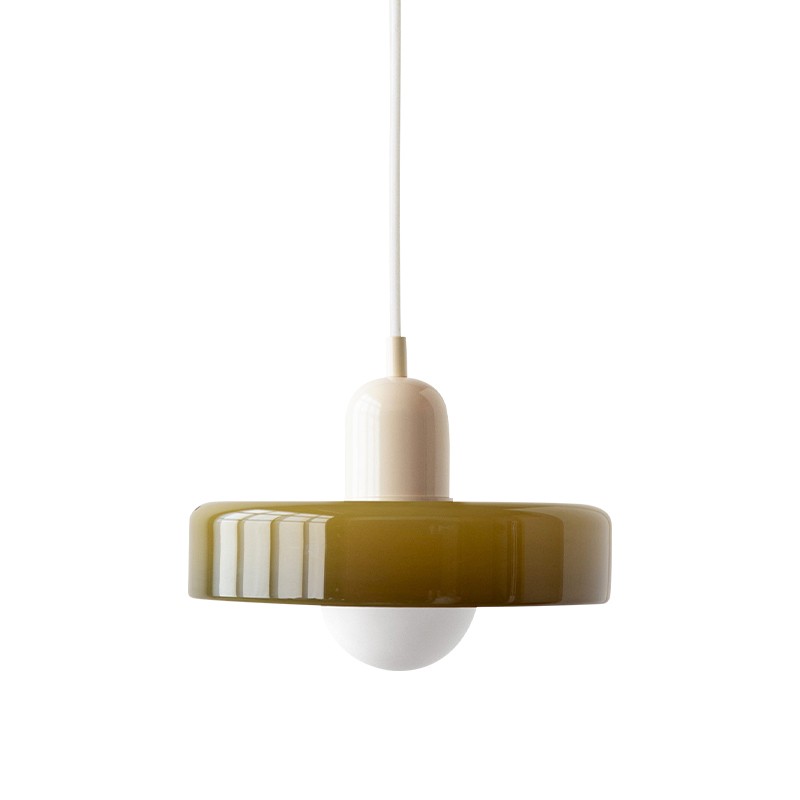 Morandi Glass Disc Orb Pendant Lamp S85