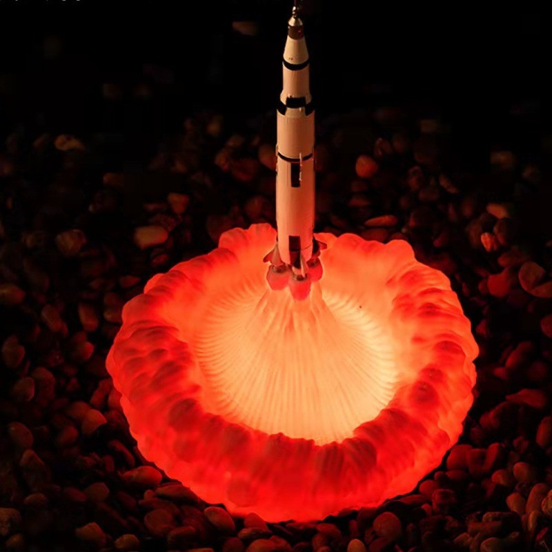 Creative 3D Printed Airplane Fire Dragon Table Lamp M99
