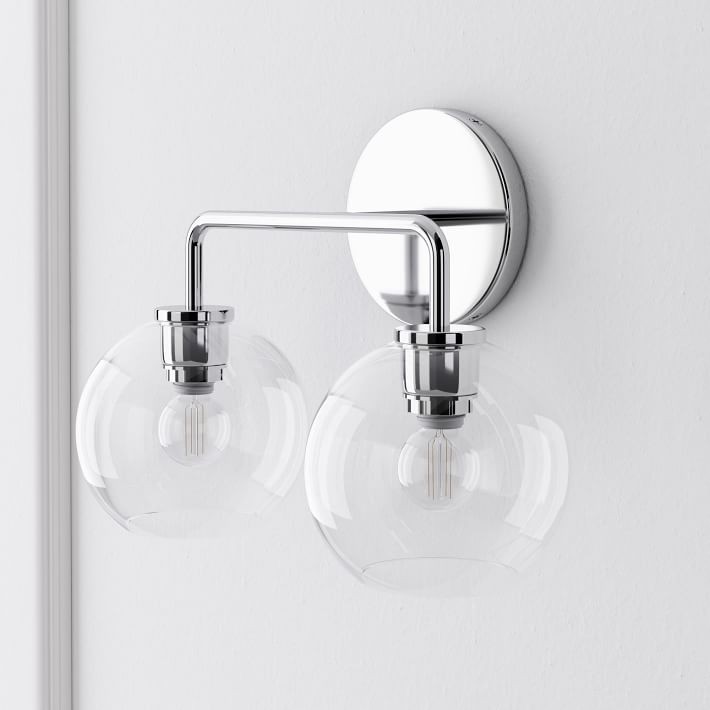 Selvion Artistic Globe Sconce Light - Handcrafted Glass Sculptural Wall Fixture T021