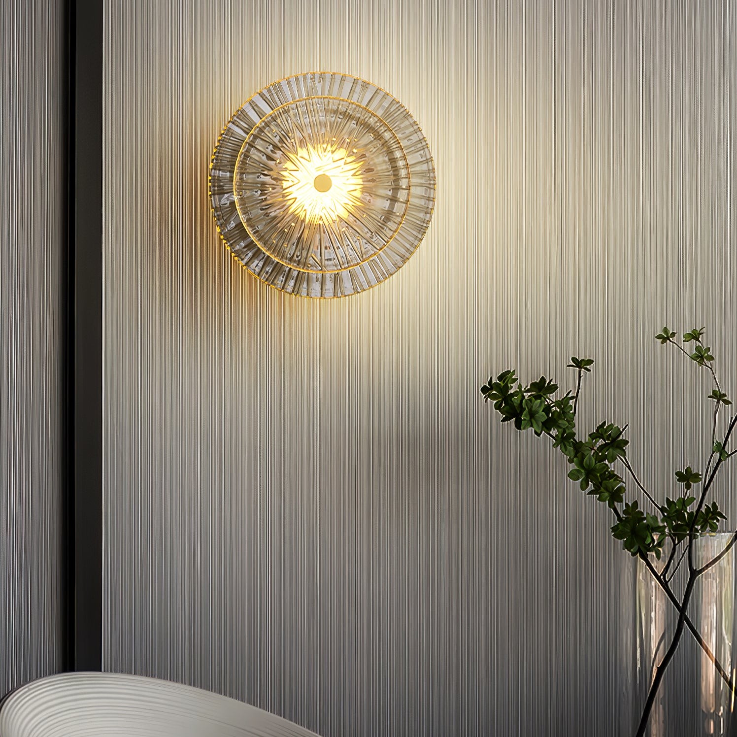 Modern Creative Round Crystal Wall Lamp M114