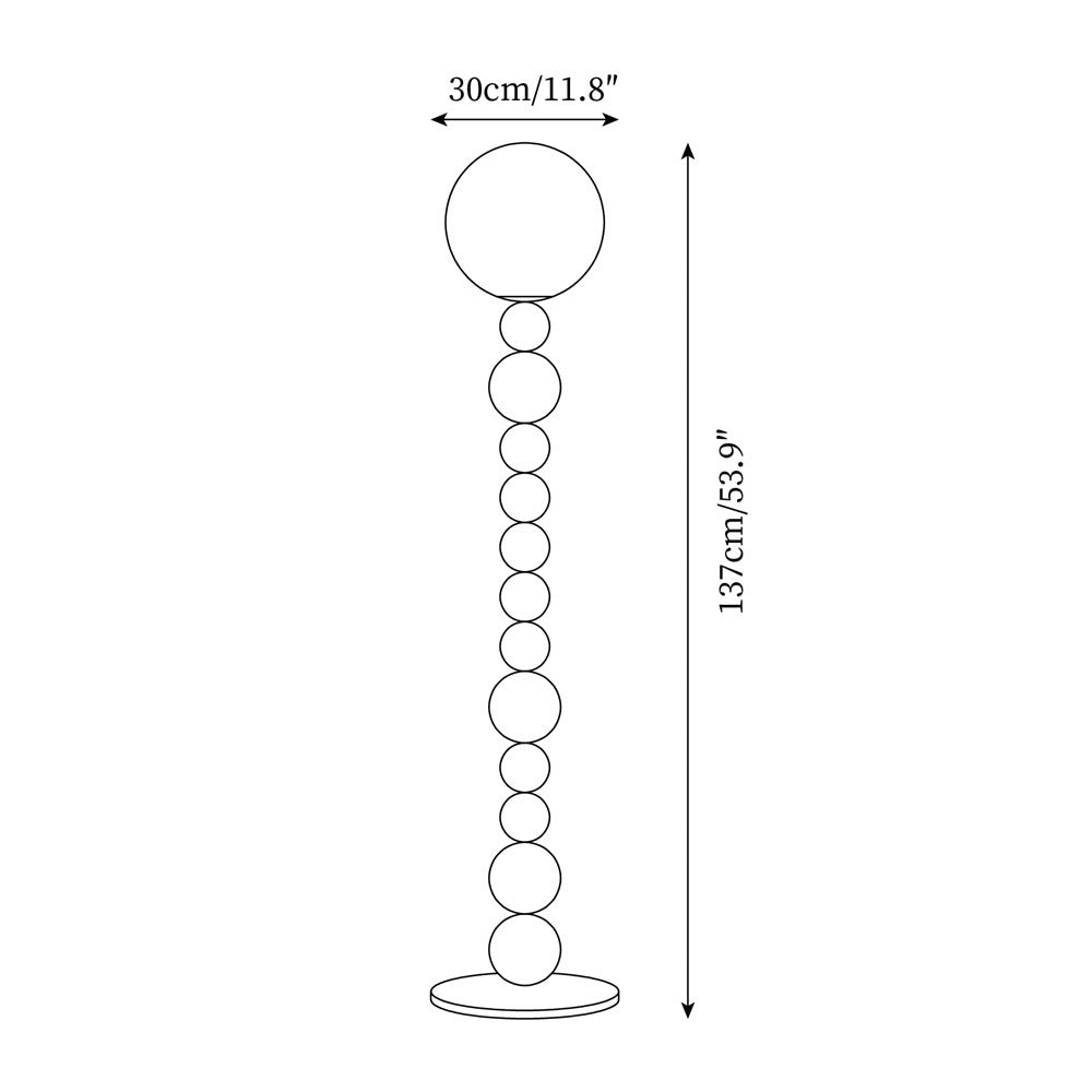 Modern Gourd Ball Floor Lamp M197