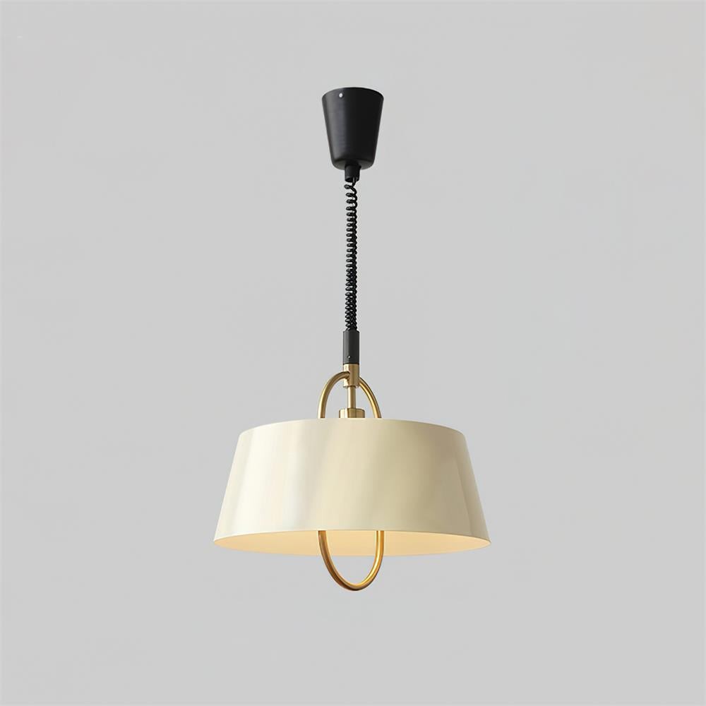 Retro Classic Drum Shaped Retractable Metal Pendant Lamp M409