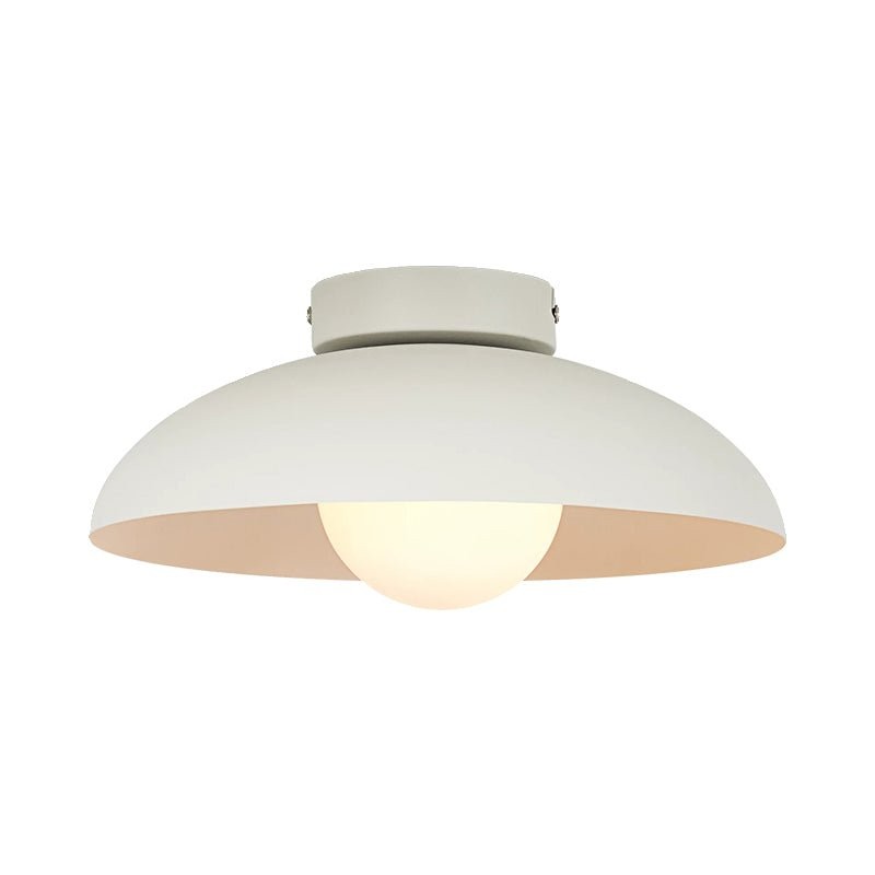 Matte Black Glass Dome Ceiling Lamp M553