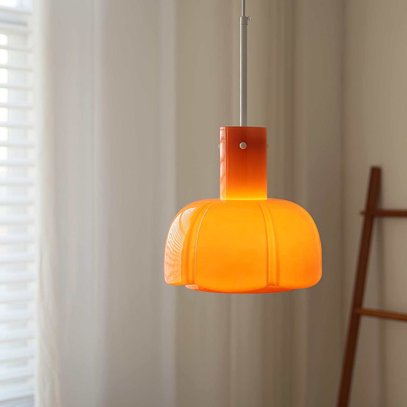 Medieval Style Glass Bud Pendant Lamp M457