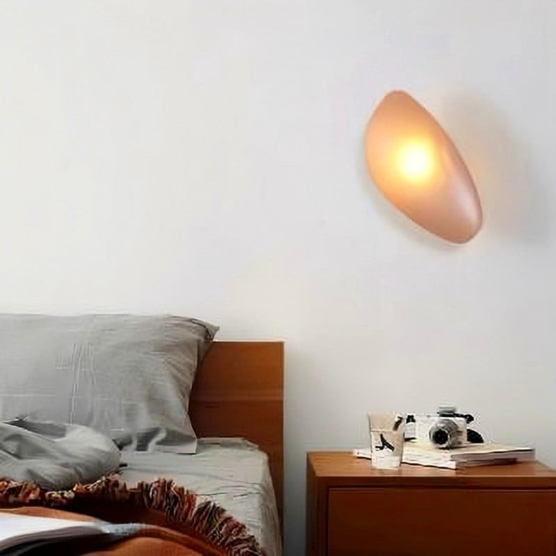 Pebble Glass Wall Lamp for Bedroom