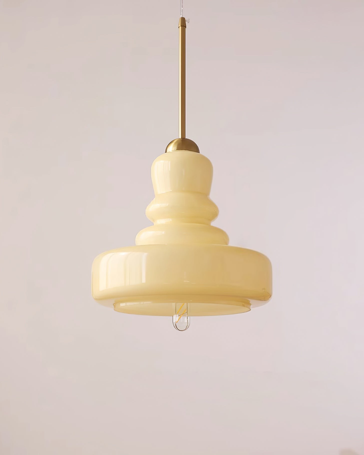 Mid Century Modern Gourd Glass Pendant Light M215