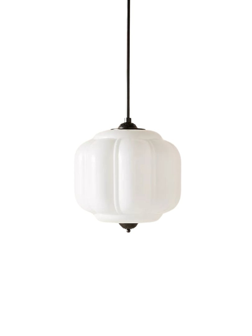 Eloise Vintage Glass Chandelier - Milk Glass Home Accent T289