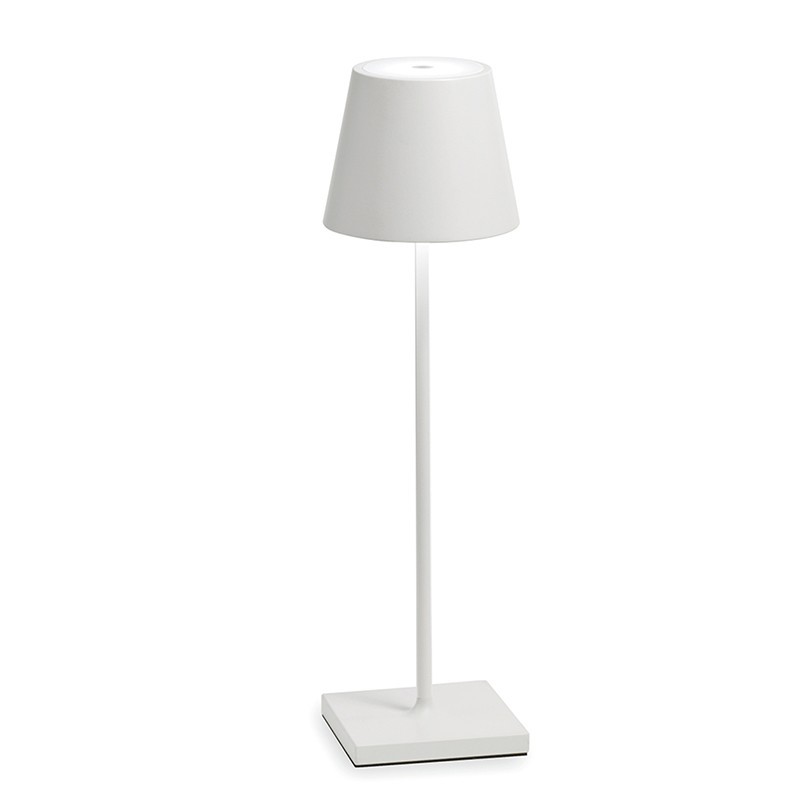 Sladdlös uppladdningsbar LED-bordslampa i vit finish S11