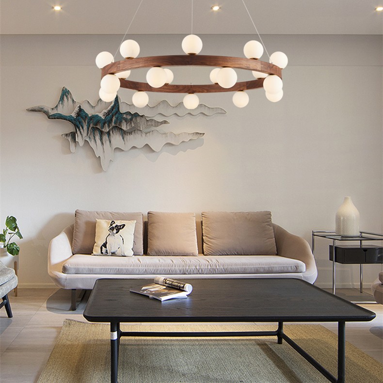 GRAND Wooden Chandelier