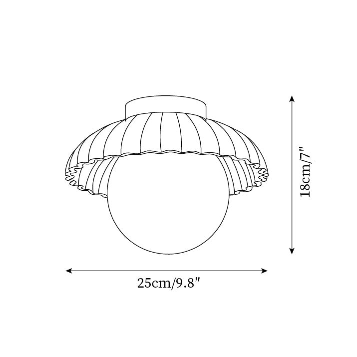 Alien Cream Style Ceiling Light M178
