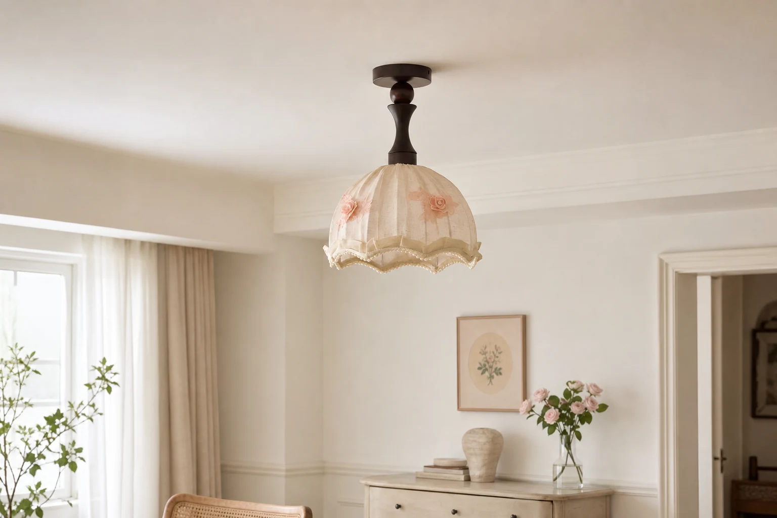 Lampa sufitowa Camélia w stylu lifestylowym