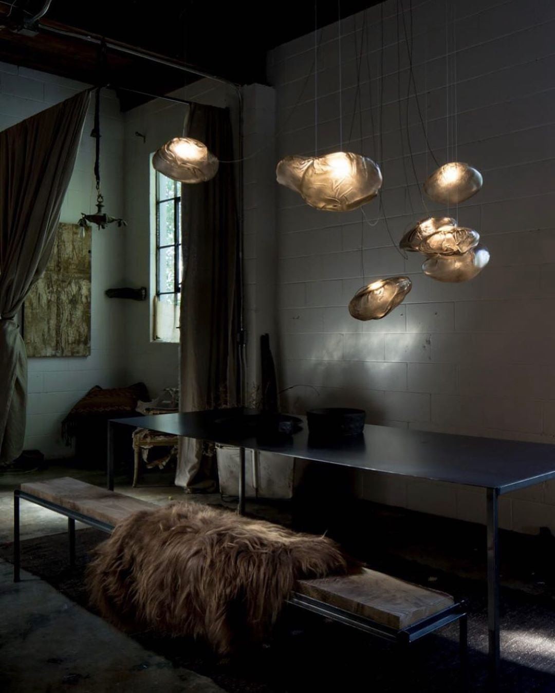 Multi-Head Irregular Glass Bubble Chandelier M180