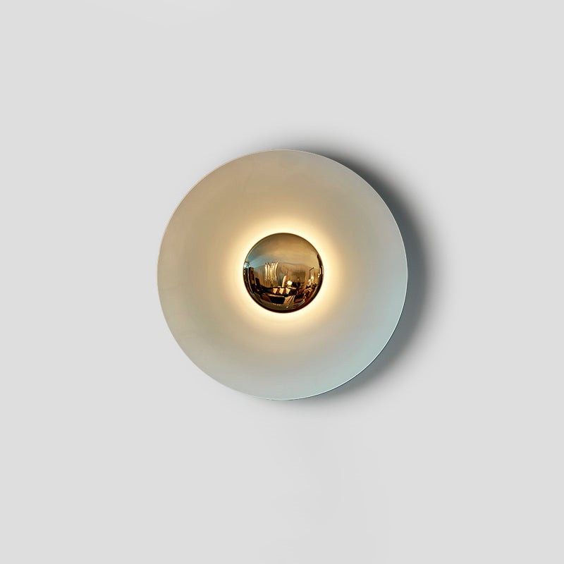Simplicity Round Ginger Glow Wall Light S188