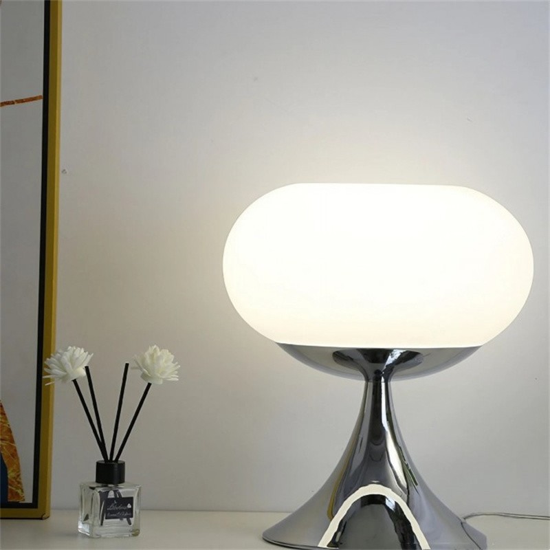 Bauhaus Apple Shaped Glass Led Table Lamp S137