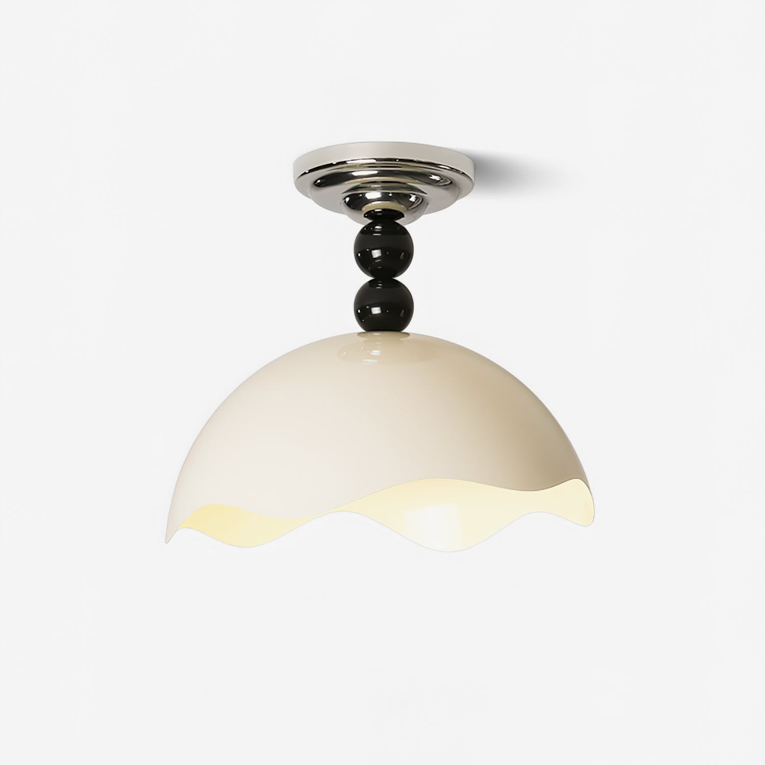 Modern Wave Crest Metal Ceiling Lamp M500