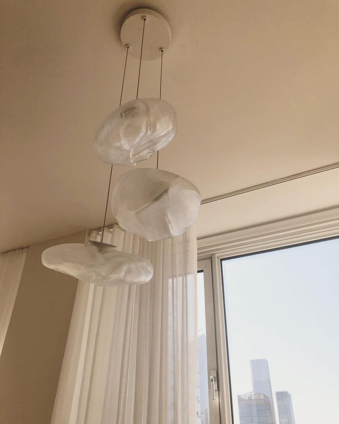 Multi-Head Irregular Glass Bubble Chandelier M180