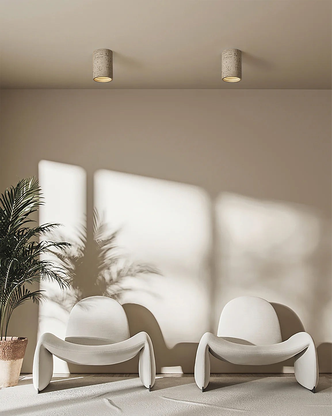 Modern Wabi-Sabi Cylindrical Ceiling Lamp M172