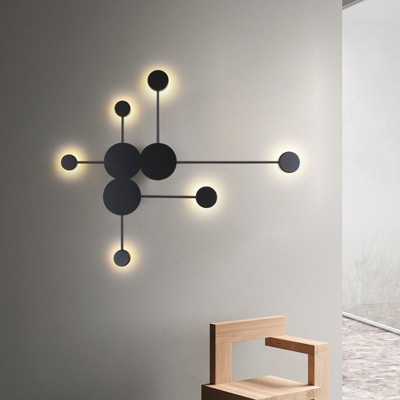 Modern Art Circle Linear LED Wall Light S102