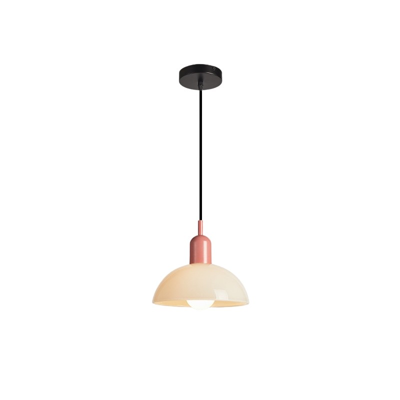 Bauhaus Stained Bowl Glass Pendant Light S164