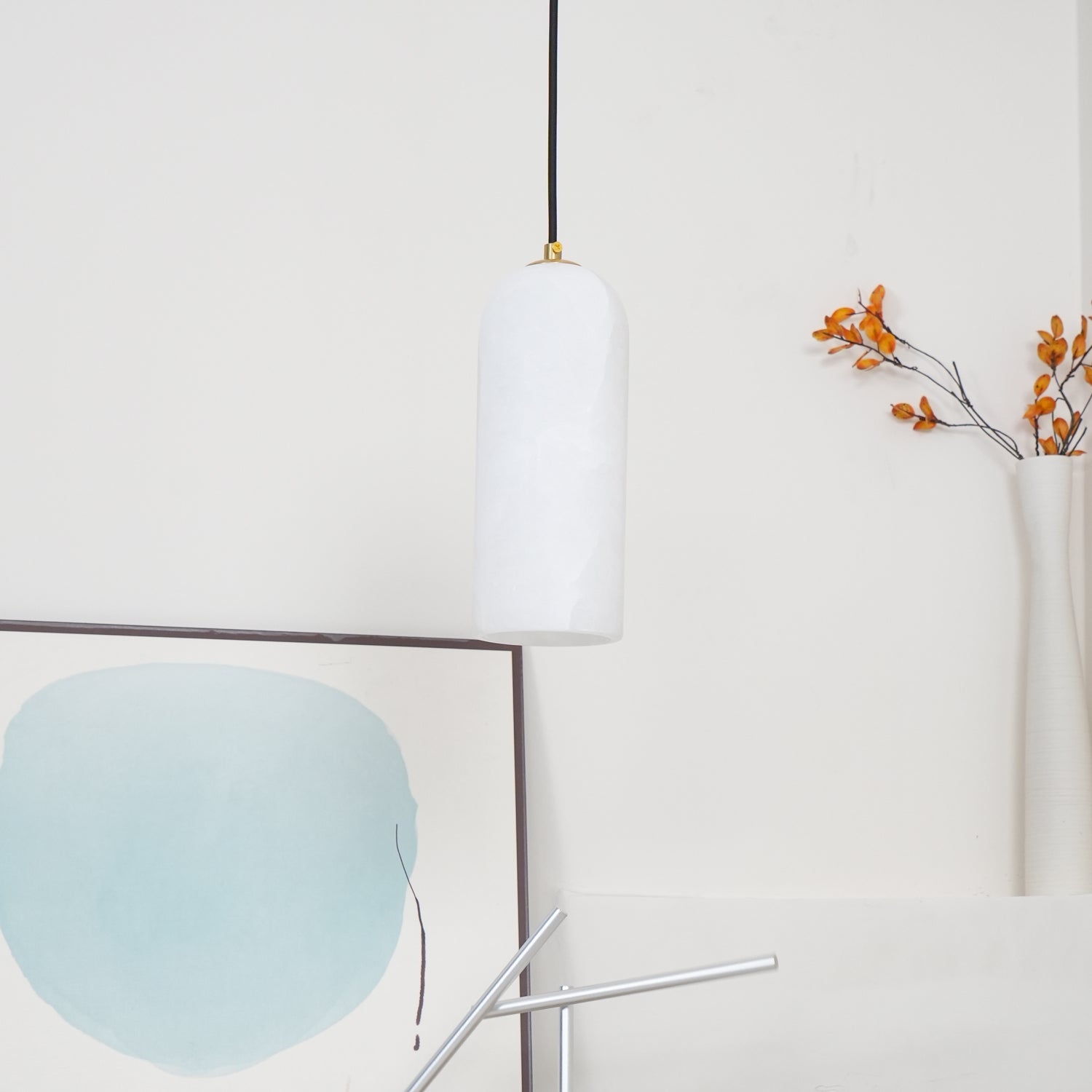 Nordic Modern  Alabaster Monty Pendant Light D888