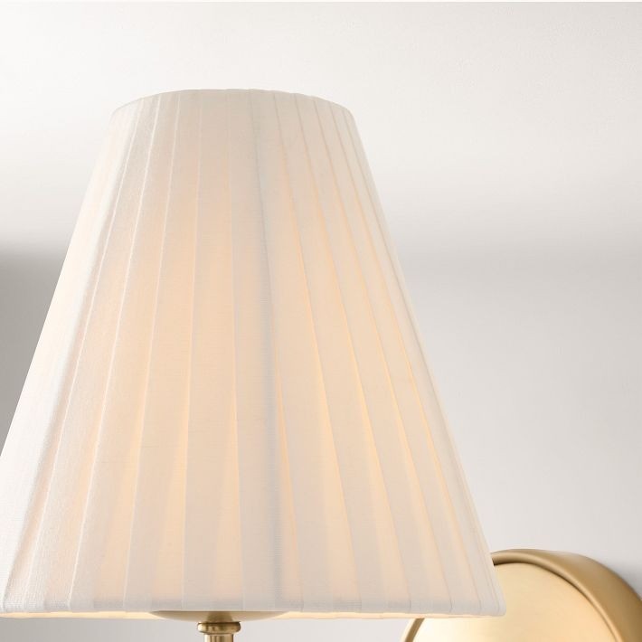 Fibura Sleek Linen Shade Metal Wall Lamp T248