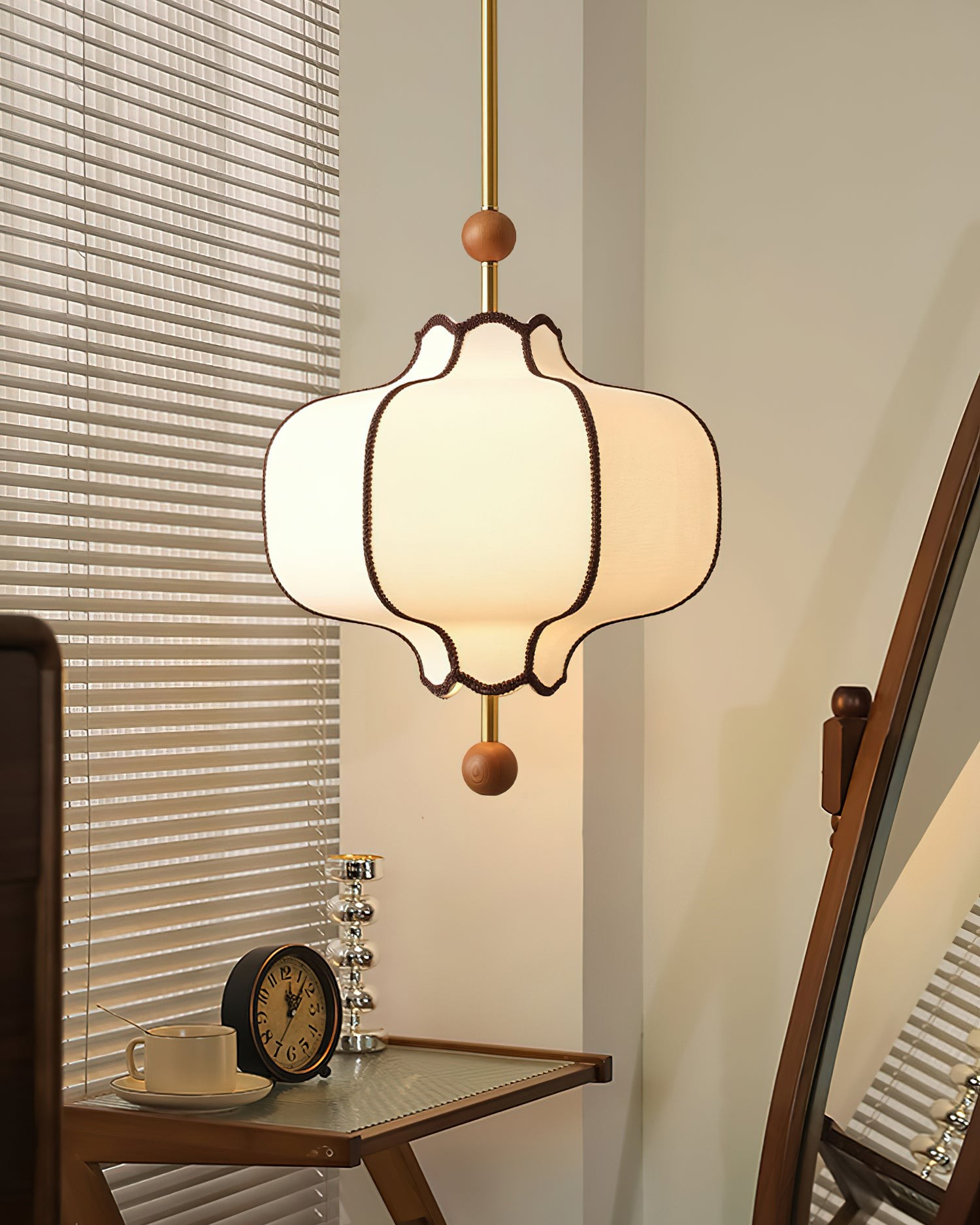 Vintage Textured Fabric Pendant Light M371