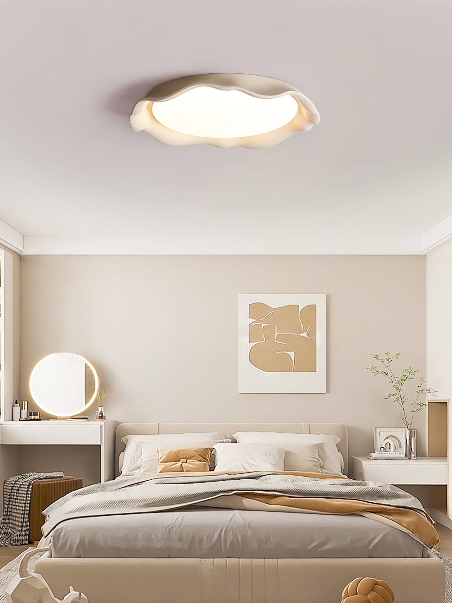 Aera Microcement Ceiling Light D380