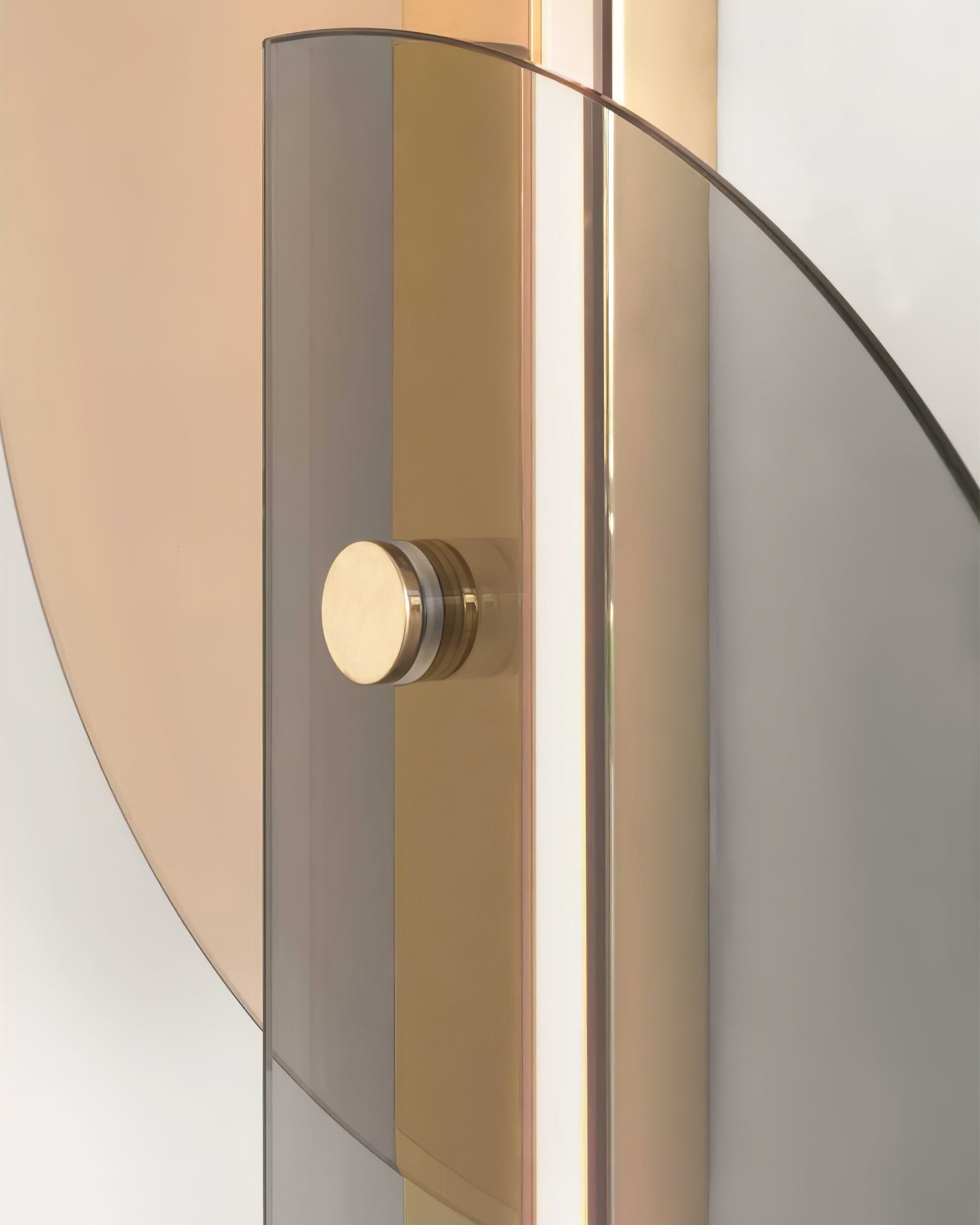 Simple Fan-Shaped Glass Arc Wall Lamp M121