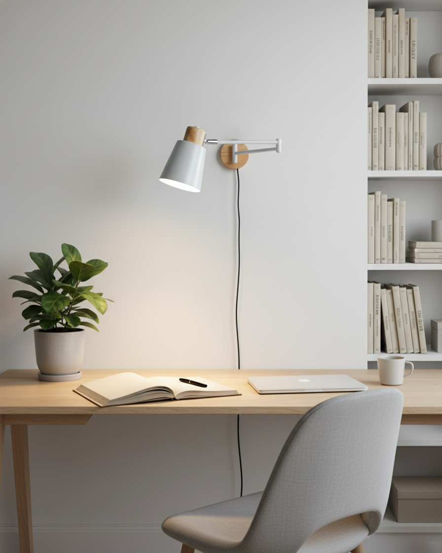 Collin Adjustable Plug In Wall Lamp D265