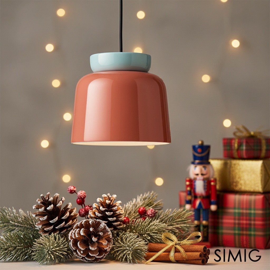 Fiesta Colorful Bowl-Shaped Ceramic Pendant Light for Dining Room T068