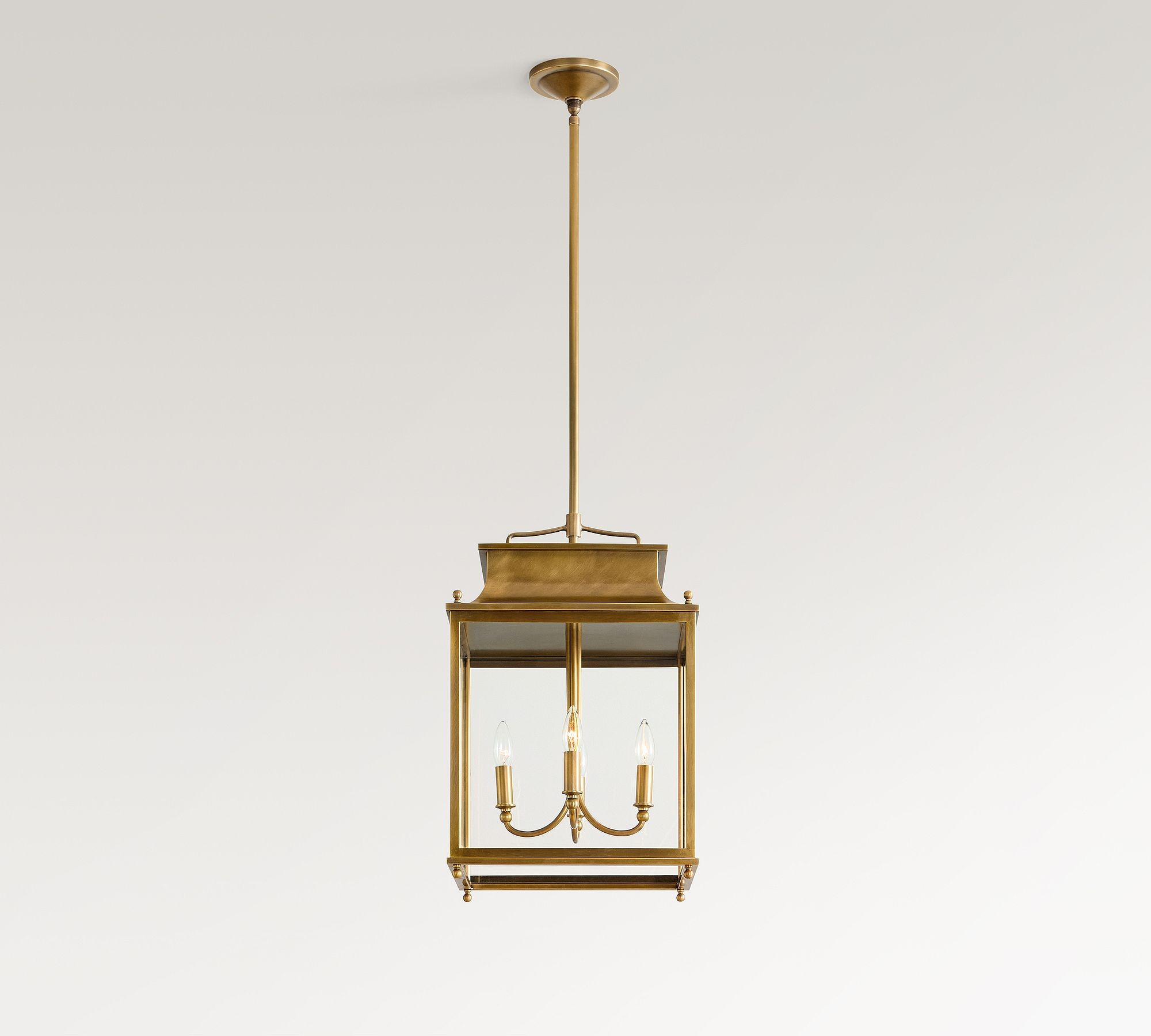 Yolvira Modern Outdoor Lantern Pendant - Metal Hanging Light for Exteriors T175