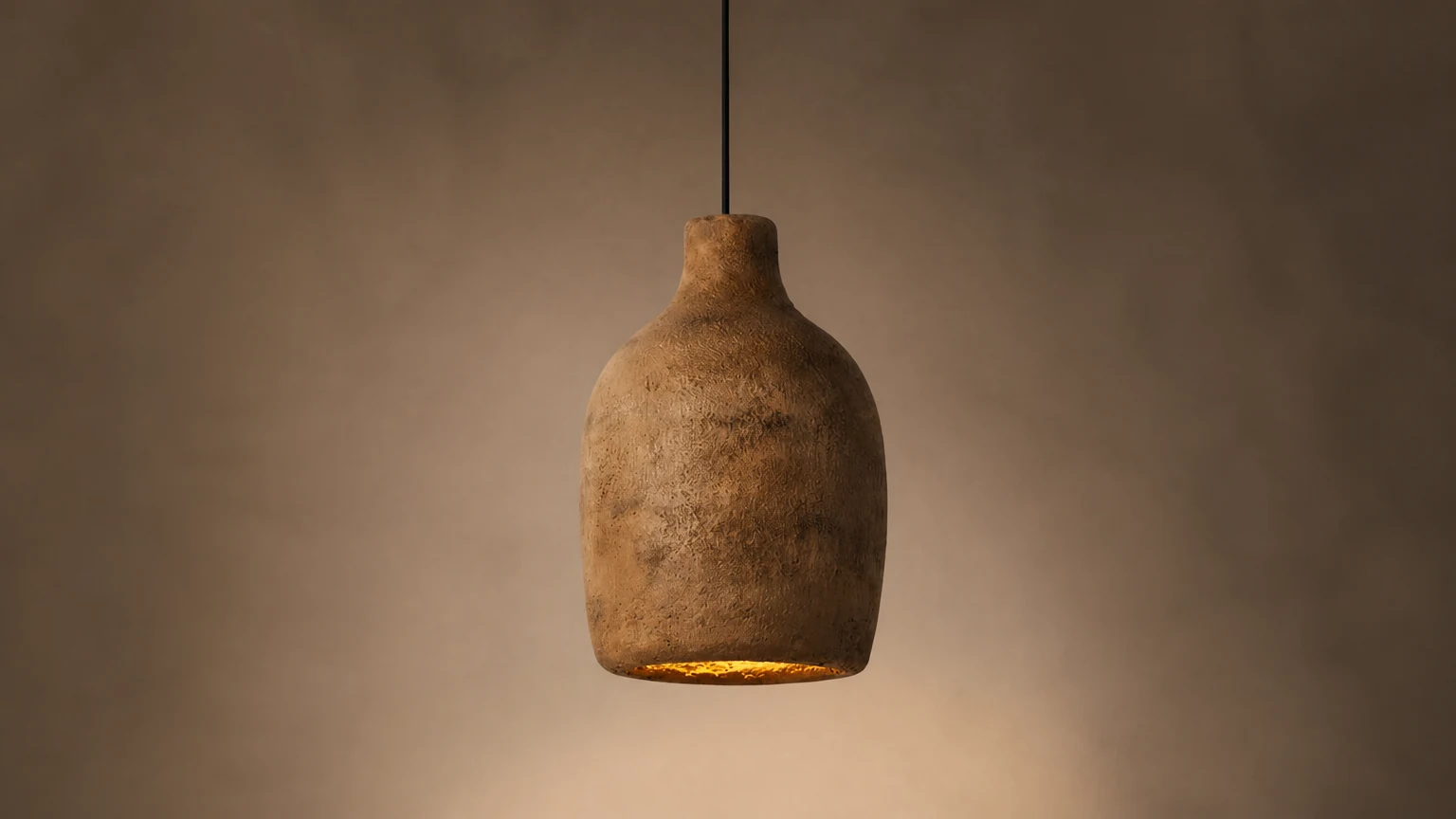 Lampa wisząca z żywicy Nordic Industrial Milk Can S171 w ciepłym wnętrzu