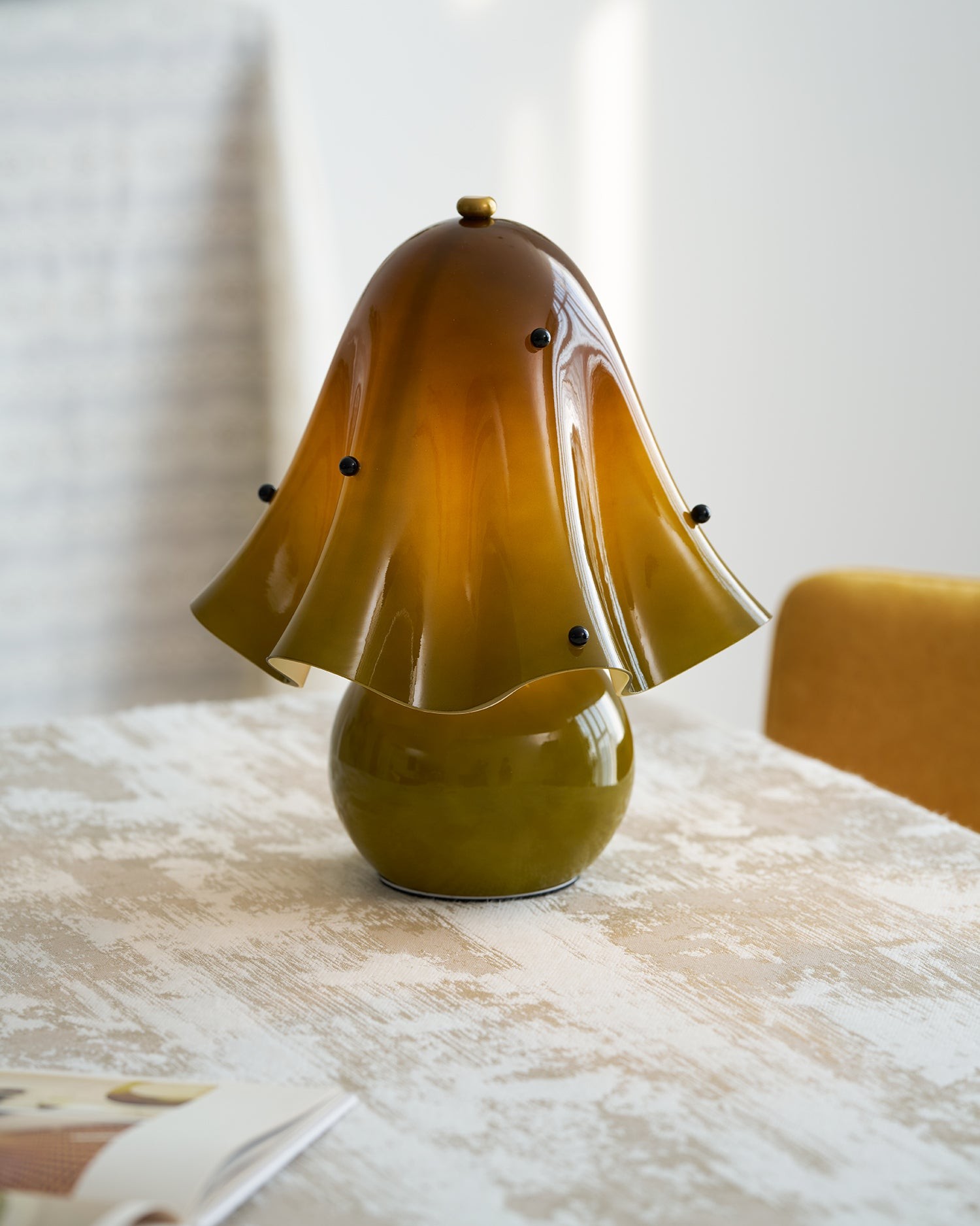 Bellina Decorative Table Lamp - Sculptural Bell Flower Shape T281