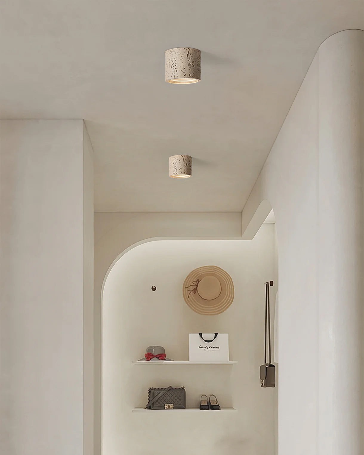 Modern Wabi-Sabi Cylindrical Ceiling Lamp M172